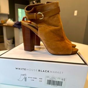 White House black market suede heels 8.5 women’s